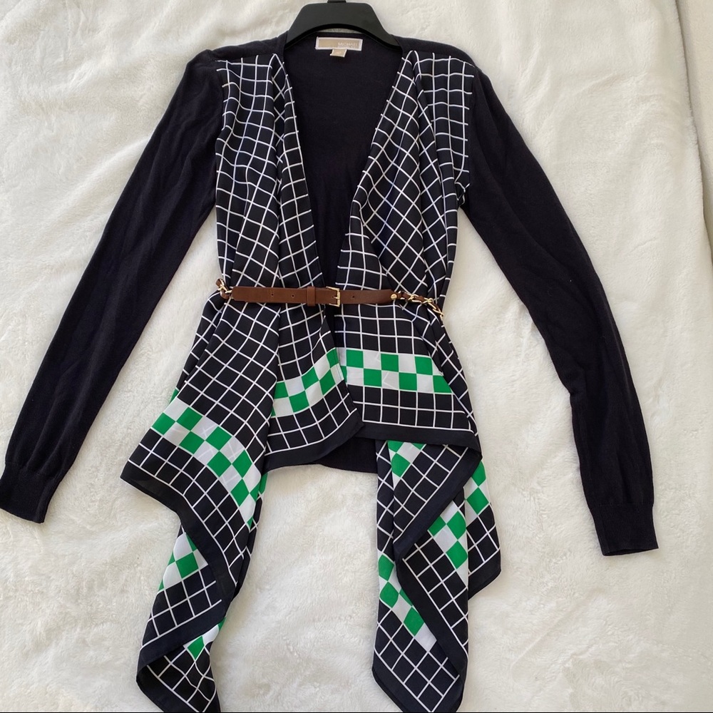 MIchael Kors Long Cardigan with belt